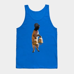 Cat stealing money painting Tank Top